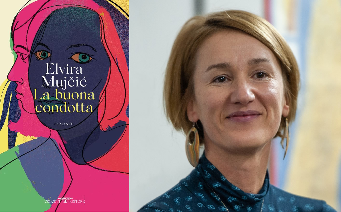 Elvira Mujčić a Stintino per la presentazione del romanzo La buona